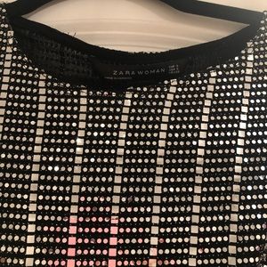 Silver cut out cocktail dress